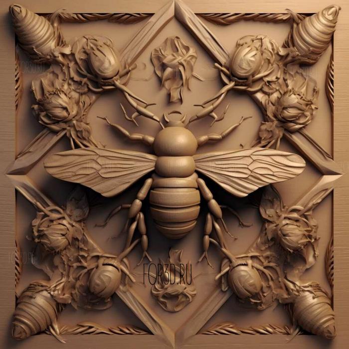 Bee Movie 4 stl model for CNC